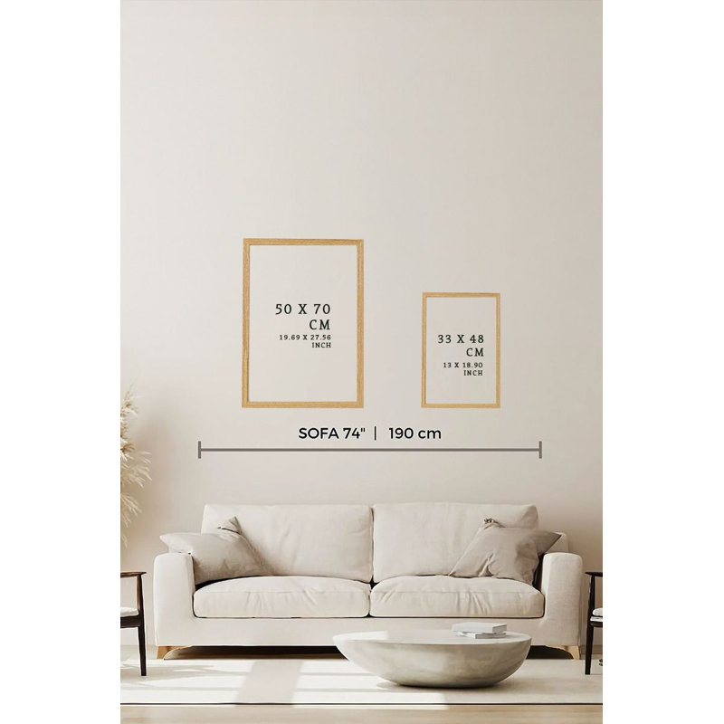 Elegant Framed MDF Wall Art Painting, 19.7 x 27.6 Inches | 100% Solid Wood Frame (Thickness: 0.8 Inches), 100% MDF Artwork (Thickness: 0.1 Inches) | Stunning Digital Print for Home Decor, Living Room & Office