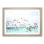 Flock Of Seagulls Over The Sea - Single Picture Frame Print on MDF-56712955-56712949