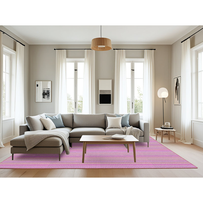 Pohlman Striped Indoor Rug, Rectangle 8' x 10'