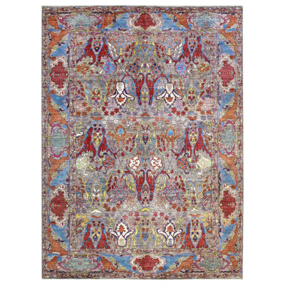 Garous Bijar One-of-a-Kind 9'11" X 13'11" New Age Area Rug in Brown