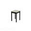 Ensemble de tables basses 3 pièces 1 table basse et 2 tables de bout avec plateau en faux marbre blanc et pieds noirs