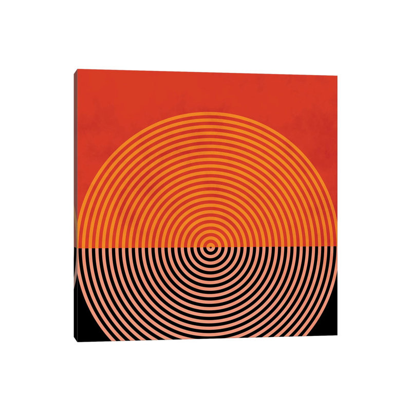 «Lines and Shapes I» par Ana Rut Bré - impression d'art graphique, H 12 po x l 12 po x P 1,5 po, Toile tendue, Aucun mat