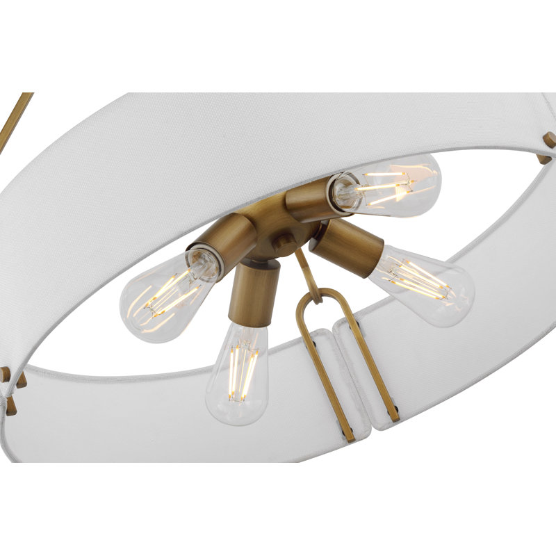 Luminaire suspendu tambour 4 lumières