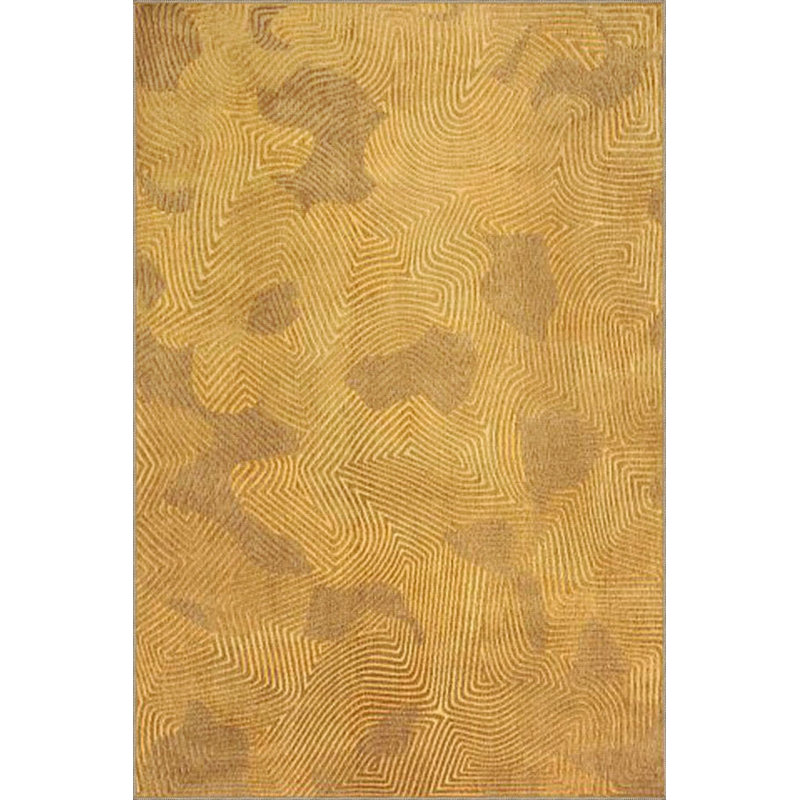 Tapis tissé à motif géométrique jaune, Tapis de couloir 2 pi 6 po x 6 pi 7 po inclus