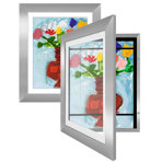 Cadre d'art pour enfants 10 po x 12,5 po avec passe-partout 8,5 po x 11 po Wiedeman - bois composite avec verre (ensemble de 2)