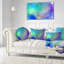 Coussin lombaire à motif mosaïque polygonale light Abstract