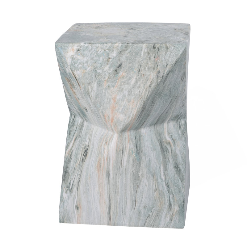 18.5"H Modern Geometric MGO Side Table