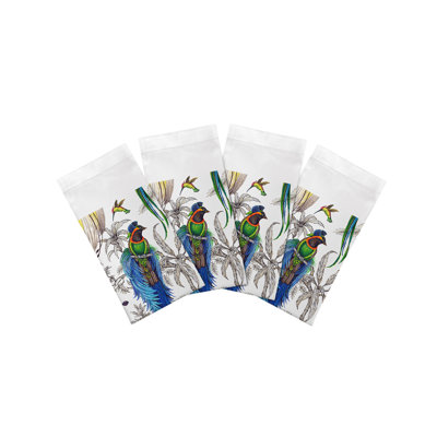 Audubon Exotica Cotton Sateen Dinner Napkins