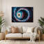 Art mural en métal mauve Space Helix-232165227