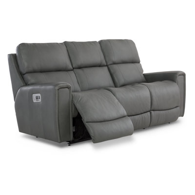 Apollo Power Leather Match Reclining Sofa with Power Headrest & Lumbar