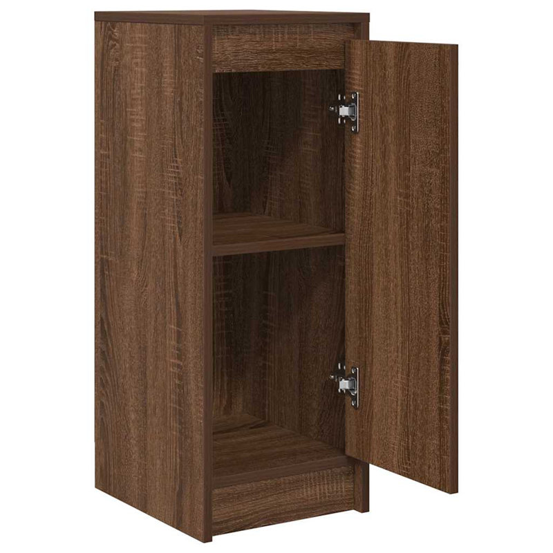 Sideboard 29.5X34x76 Cm Engineered Wood, Brown Oak