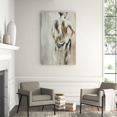 Aube subtile - peinture sur toile tendue