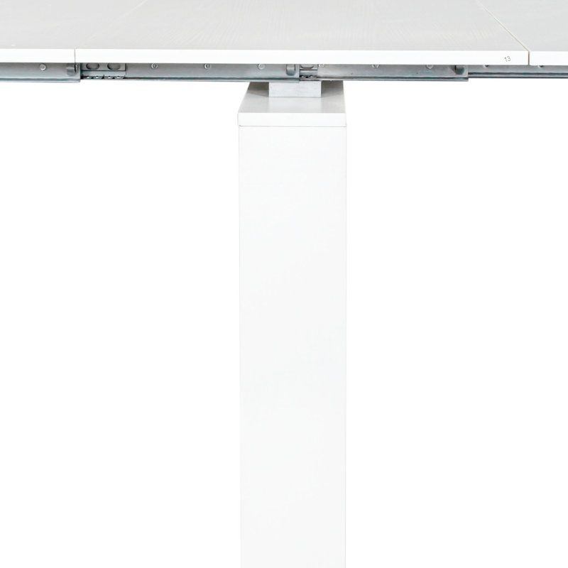 Console extensible, 118,50 po, blanche, fonctionnelle et élégante pour la maison, la salle à manger, Blanc