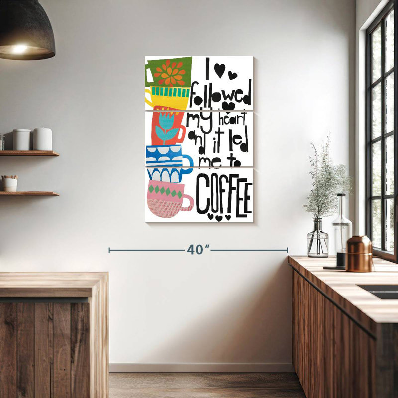 Tergel cœur et café, H 38 po x l 24 po