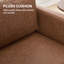 Causeuse rembourrée 60 po Mid Century-367122865
