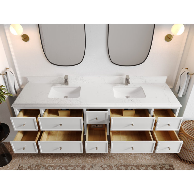 Ensemble de meuble-lavabo double 84 po Roswell, Empira
