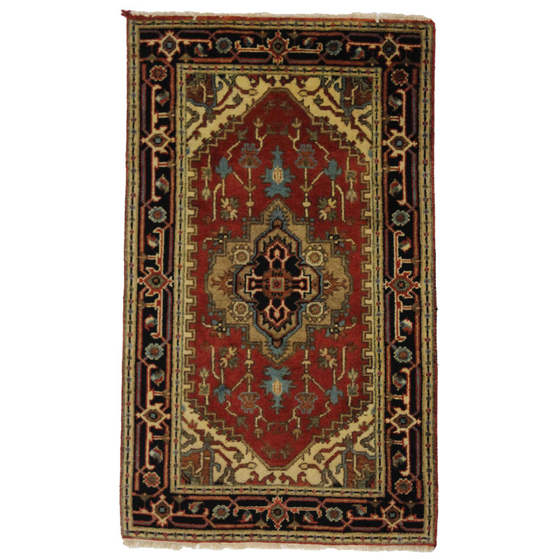 Paisleymae Oriental Area Rug in Red