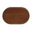 Table basse ovale en bois de 44 pouces avec base en forme de X, table de cocktail avec rangement ouvert, table de centre de canapé pour le salon