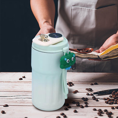 Bouteille d'eau chaude tasse de voyage tasse à café Bouteille d'eau chaude et froide Tasse de boisson Affichage à DEL intelligent Tasse de café de voyage portable