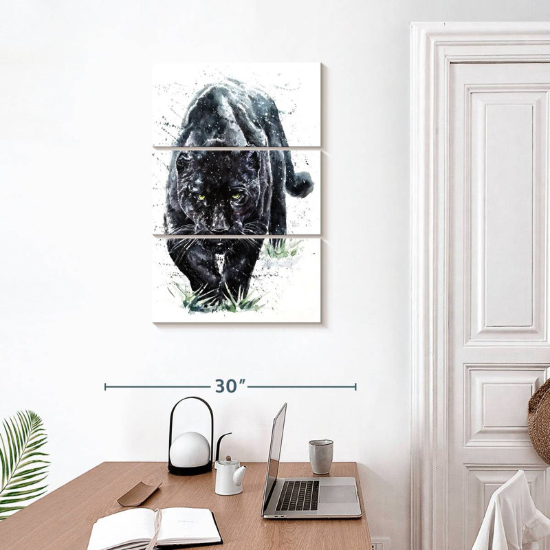 Brampt Fierce Black Panther, 32" H x 20" W