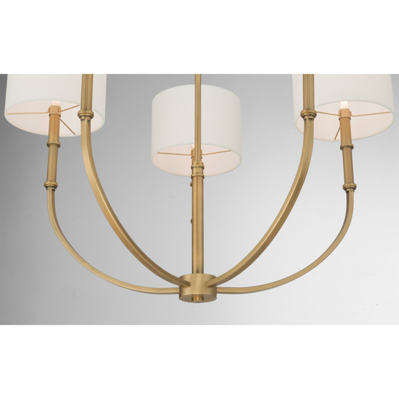 Lustre 5 lumières Molvene, H 31,5 po x l 33 po x P 33 po, 5 lumières