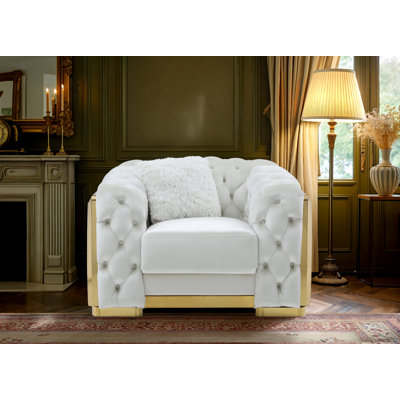Chaise Milbry Ivory