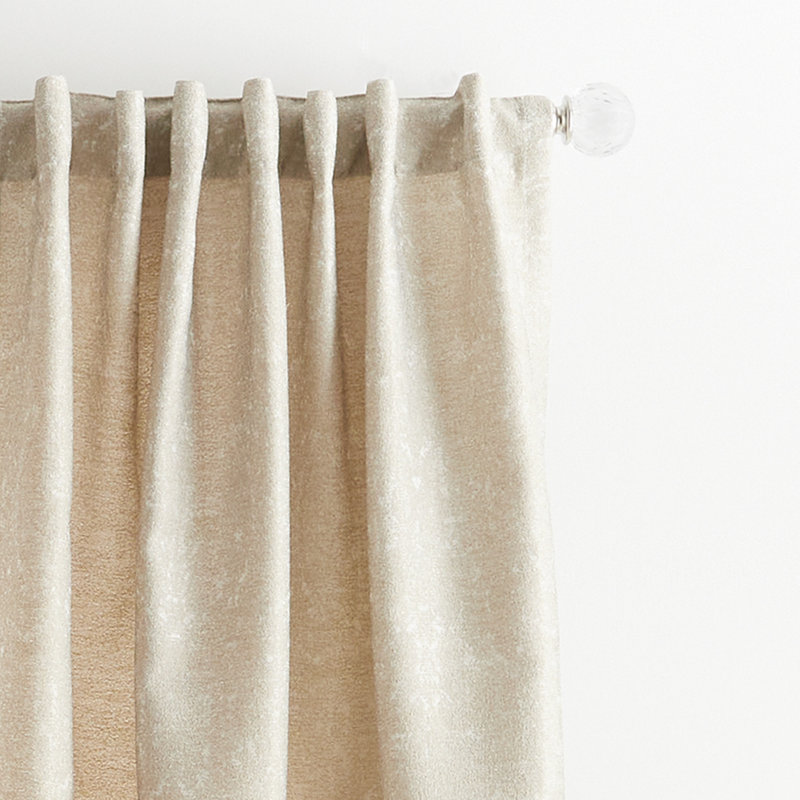 Paire de rideaux semi-transparents avec passe-tringle Fresco, l 50 po x L 95 po