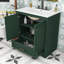 Meuble-lavabo moderne avec lavabo en céramique, tablette réglable et tiroir de rangement-636241906