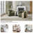 Upholstered Swivel Barrel Chair Set Of 2-2101091283