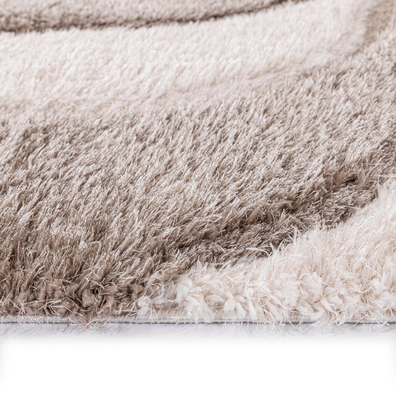 Ahraya Geometric Machine Tufted Shag 200cm X 290cm Indoor / Outdoor Area Rug