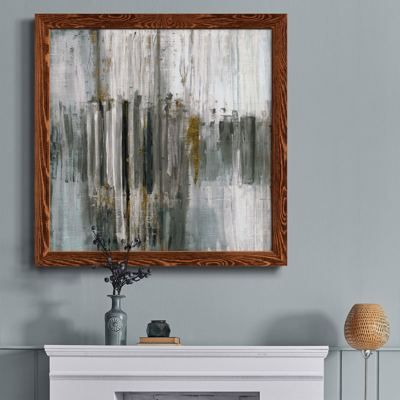 La Vie - Art textuel sur toile encadré, H 34,5 po x l 34,5 po x P 1 po, Érable encadré