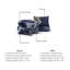 Ensemble d'édredon réversible 100% satin de coton 5 pièces Bebejan Forget Me Not-61765056