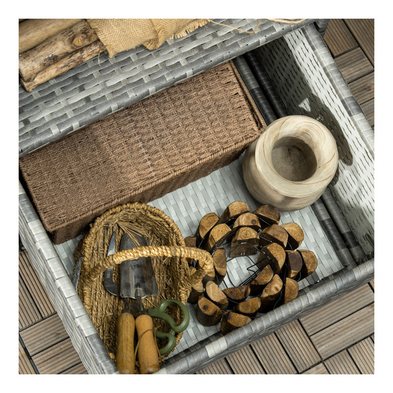 Porte-serviettes de piscine Outsunny Valet, Gris