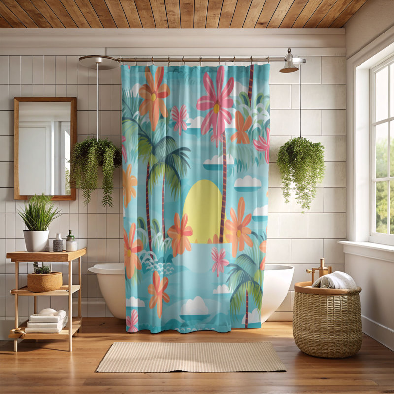 Rideau de douche Haven - Premium, H 74 po x l 71 po