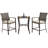 2 - Person Patio Dining Set Square Table with Cushions Included-2029173412