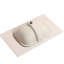 Meuble-lavabo en marbre blanc de 30 po avec lavabo en céramique. Ajoute une touche de classe à la salle de bain. Facile à nettoyer. Robinet à poignée simple. Installation rapide. P 30,09 po x l 18,48 po, H 7,29 po