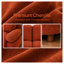 Canapé modulaire modulaire 111 po avec repose-pieds en chenille orange foncé 111 po