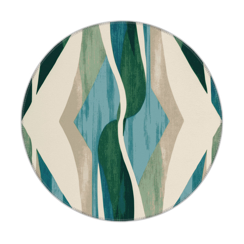 Starshade Dreams Indoor And Outdoor Area Rug, Round 5'