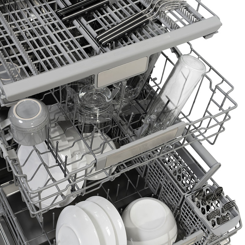 ZLINE Autograph Edition 24" Touch Control Tall Tub Dishwasher in Fingerprint Resistant Stainless Steel, Gold