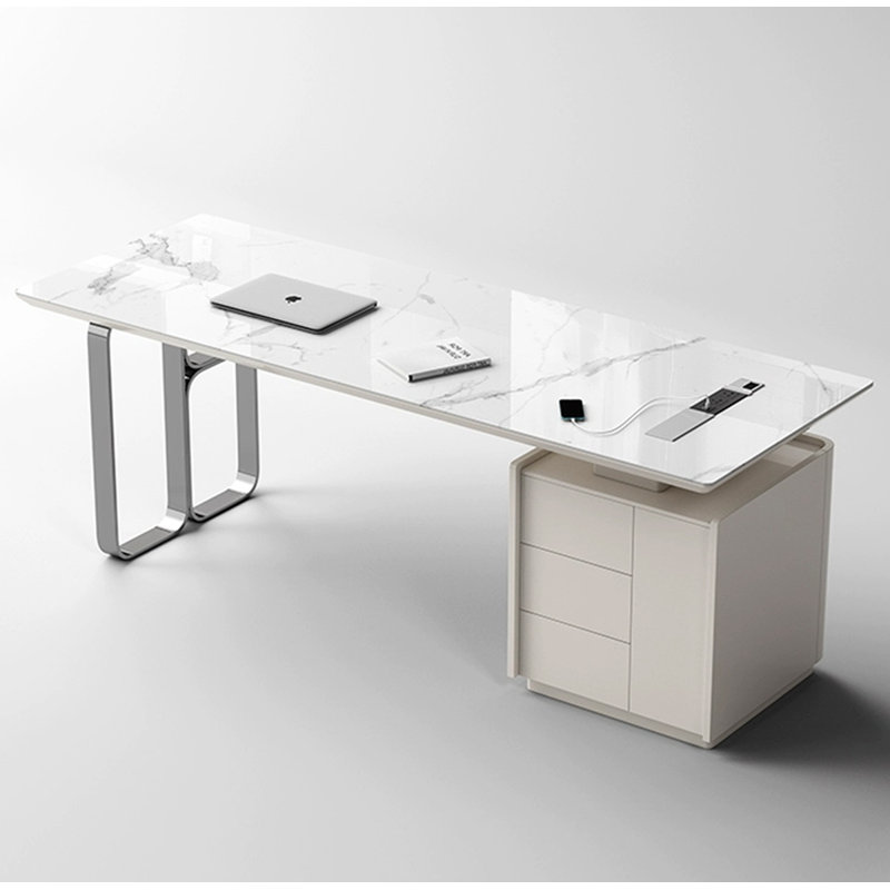 Bureau de table Italian Minimalist, H 29,5 po x l 70,9 po x P 27,6 po