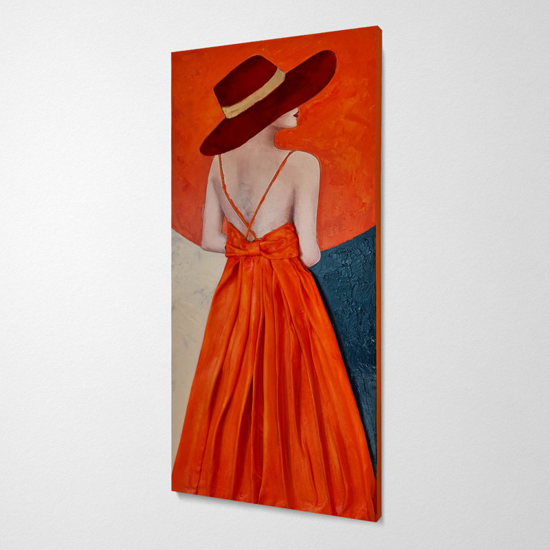 Elena - Wrapped Canvas Painting, 40cm H x 40cm W x 3cm D