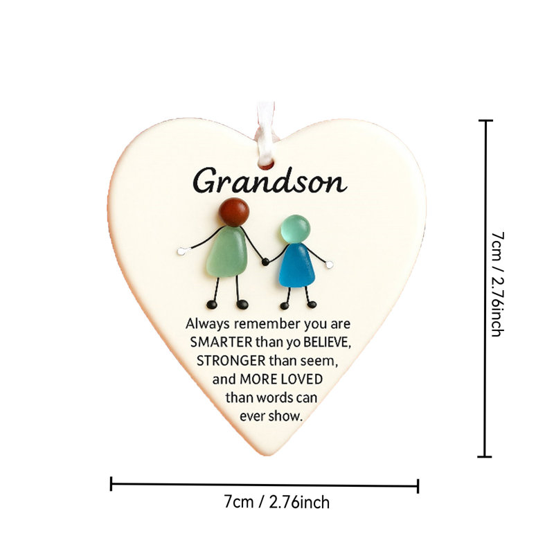 Heart-Shaped Sea Glass Ornament