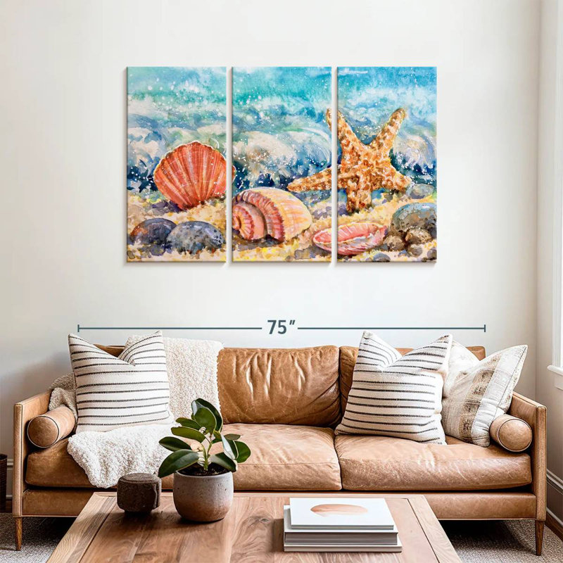 Aletra Seashore Nautical Beauties, 36" H x 57" W