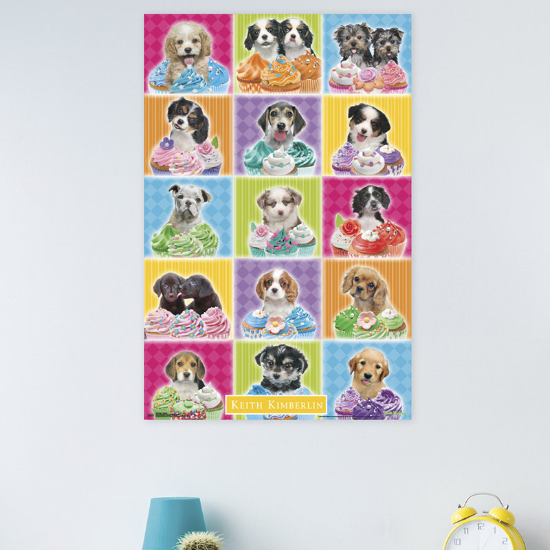 Impression sur papier chiot-petits gâteaux