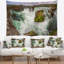 Paysage de la cascade godafoss tapisserie panorama d'islande-28487781