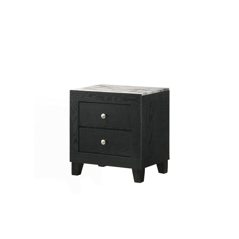 Table de chevet 2 tiroirs 1pc