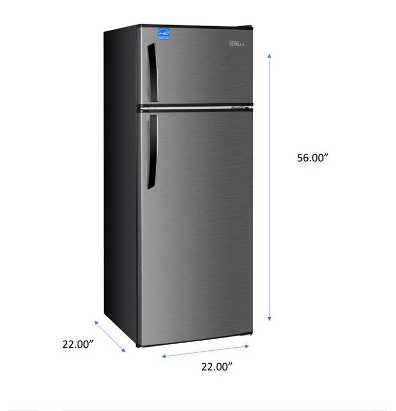 Compact Silver Energy Star Top Freezer Refrigerator