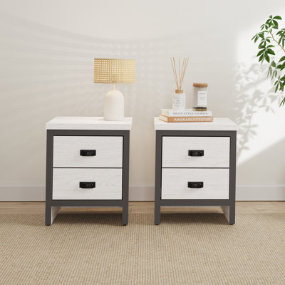 Almasi 43cm W Manufactured Wood Bedside Table