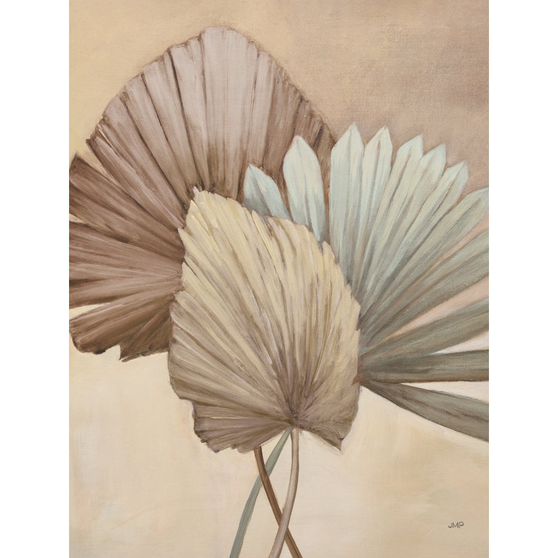 «Sun Palms II Neutral On Canvas» par Julia Purinton, reproduction, H 24 po x l 18 po x P 1,25 po