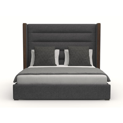 Ally Upholstered Wingback Bed